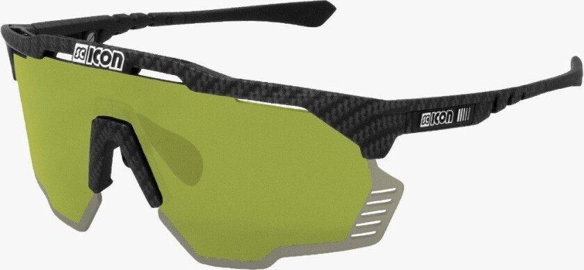 Aeroshade Kunken sykkelbriller Matte Carbon Green Trail
