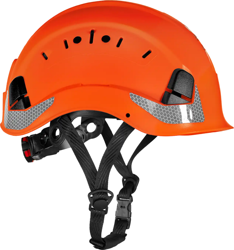 HelmIQ sikkerhedshjelm m/hagerem, vent., hi-vis orange