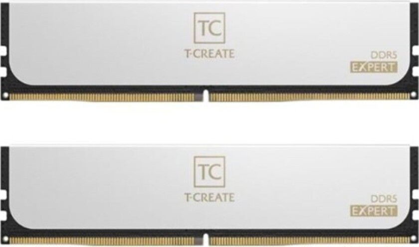 T-Create Expert DDR5-6400 - 32GB - CL32 - Dual Channel (2 pcs) - Intel XMP - Hvit