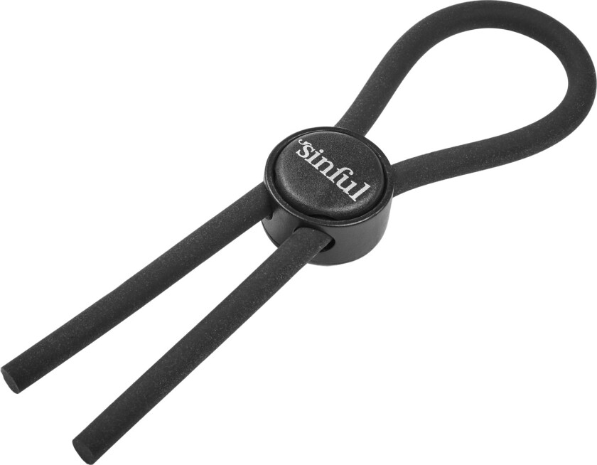 Booster Justerbar Lasso Penisring - Svart