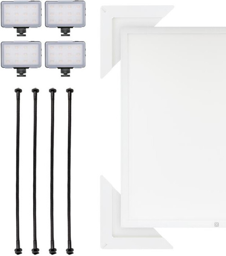 DÃRR LT-6060 LED-lyspanelsett med VL-12S videolys