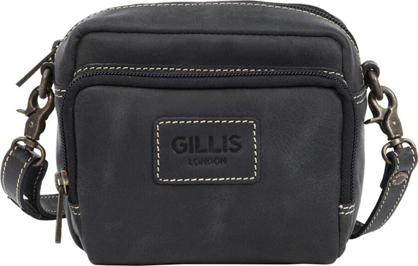 Gillis London Trafalgar Vintage Skinnveske Mini - Svart