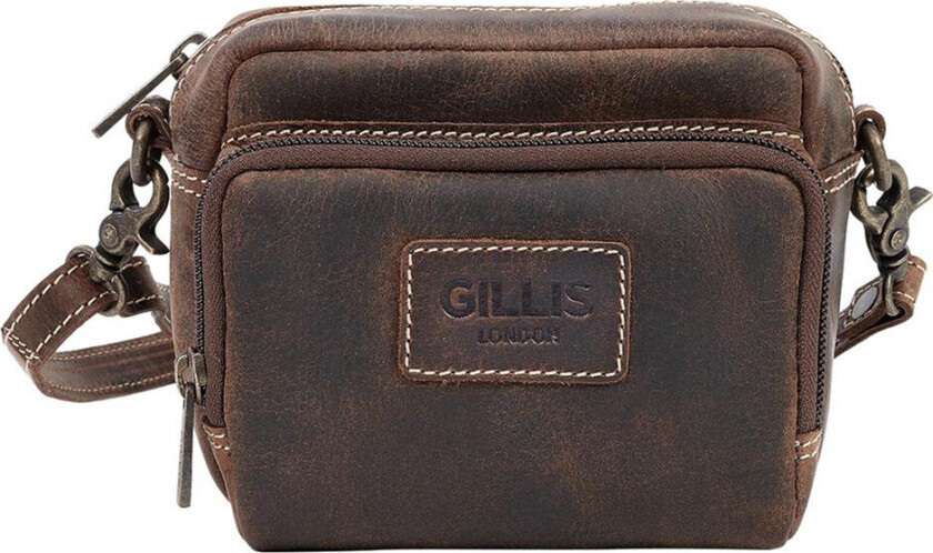 Gillis London Trafalgar Vintage Skinnveske Mini - Brun