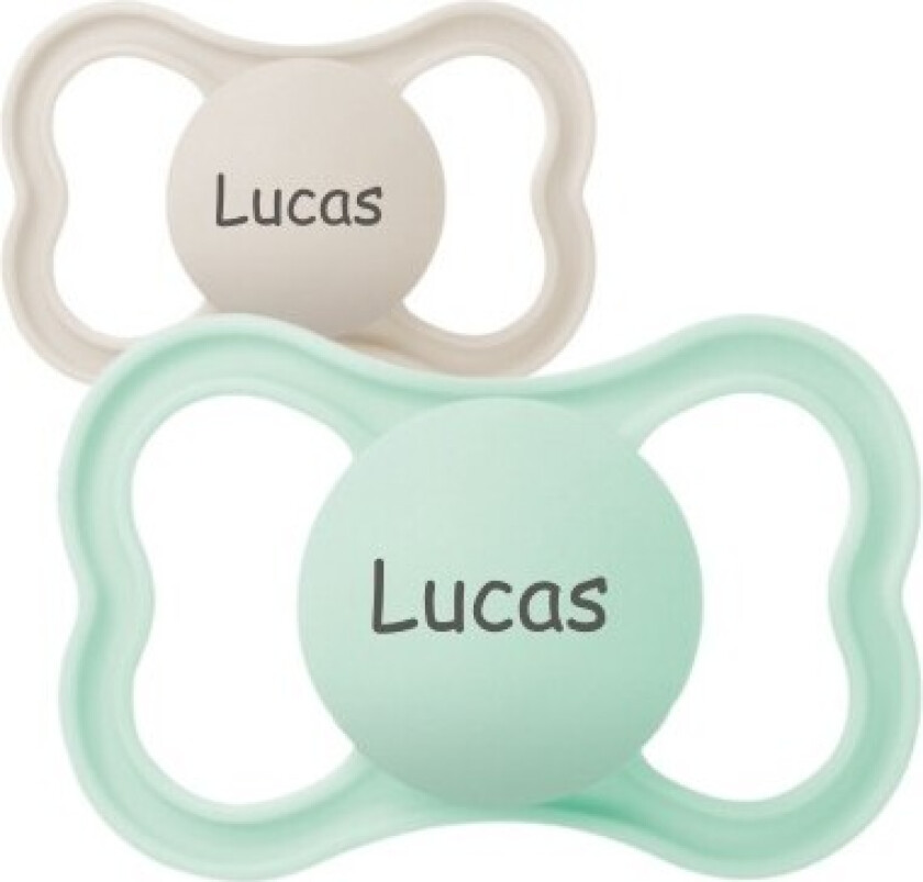 Mam Supreme, Str. 2 (6-16 Mnd.), Symmetrisk - Silikon, Smokk Med Navn
