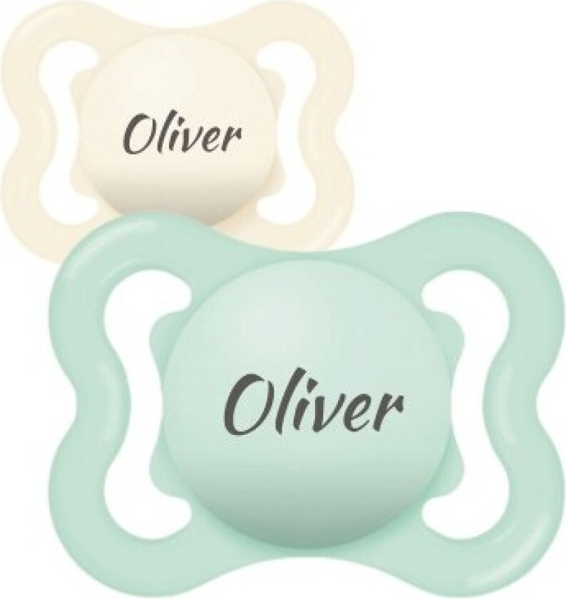Mam Supreme, Str. 1 (0-6 Mnd.), Symmetrisk - Silikon, Smokk Med Navn