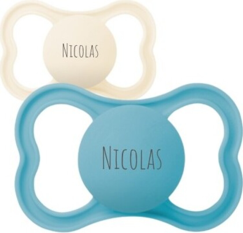 Mam Air, Str. 3 (16-36 Mnd.), Symmetrisk - Silikon, Smokk Med Navn