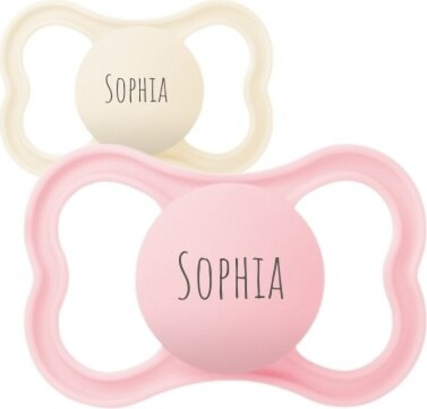 Mam Air, Str. 2 (6-16 Mnd.), Symmetrisk - Silikon, Smokk Med Navn