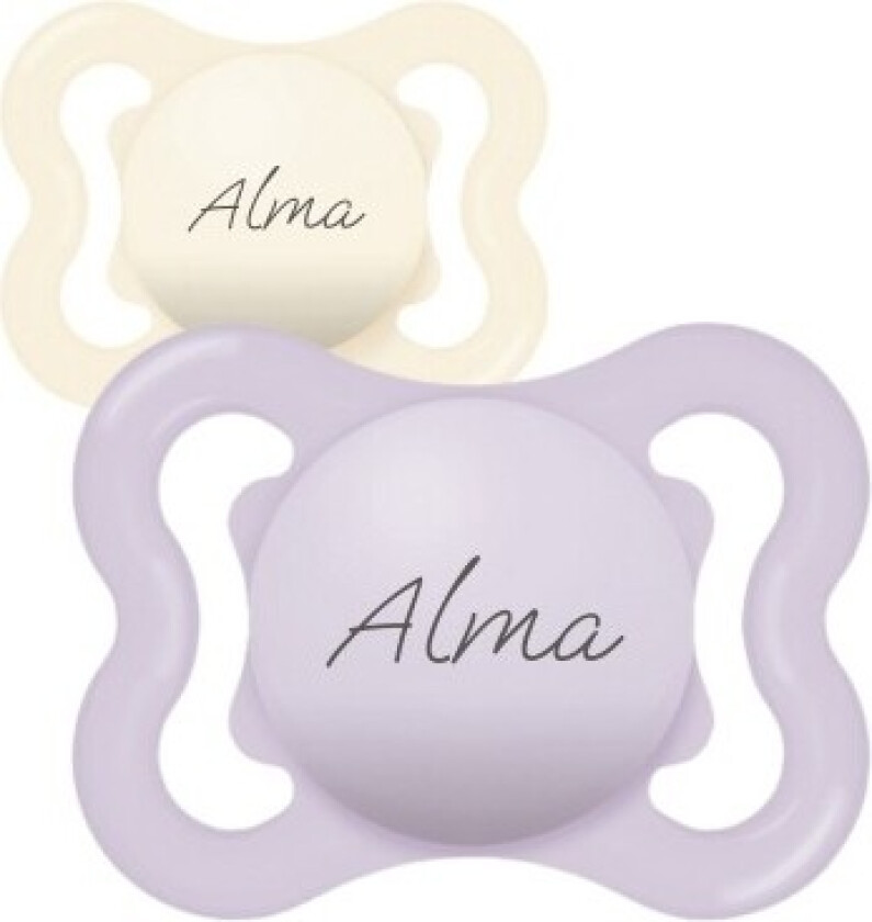 Mam Air, Str. 1 (0-6 Mnd.), Symmetrisk - Silikon, Smokk Med Navn