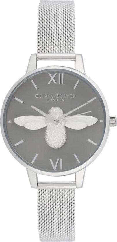 3D Bee Demi Grey Dial Silver Mesh OB16AM159 - Kvarts - Sølv - Dameklokker - Meshlenke - Mineral