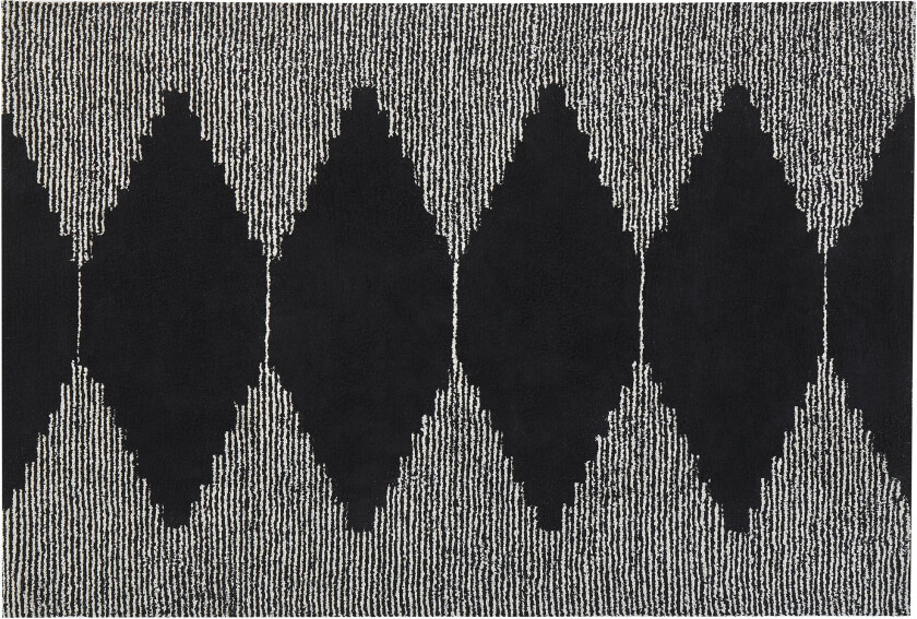 Bathinda Ryeteppe 140x200 cm - Svart/hvit