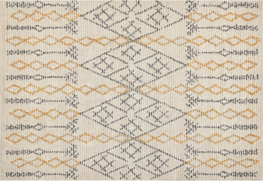 Kadapa Bomullsteppe 140x200 cm - Gul
