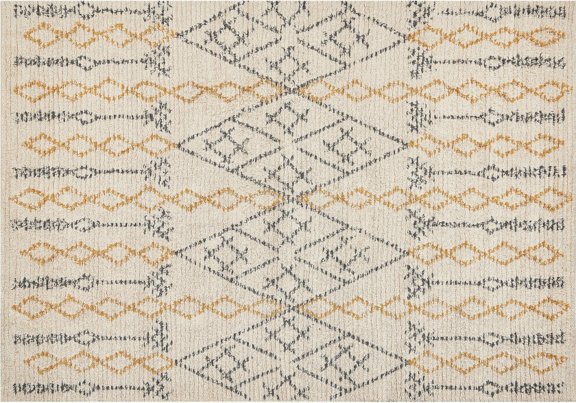 Kadapa Bomullsteppe 160x230 cm - Gul