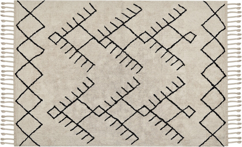 Erler Bomullsteppe 140x200 cm - Beige