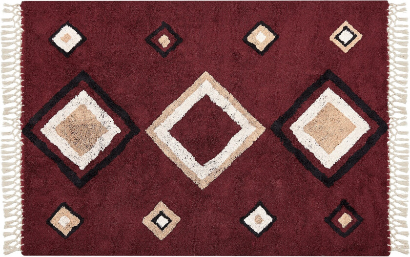 Siirt Bomullsteppe 140x200 cm - Rød