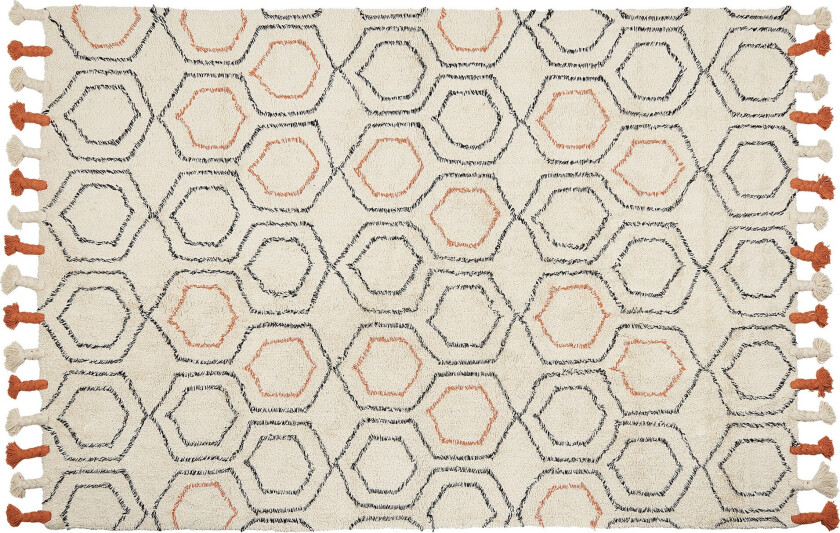 Hajipur Ryeteppe 140x200 cm - Beige