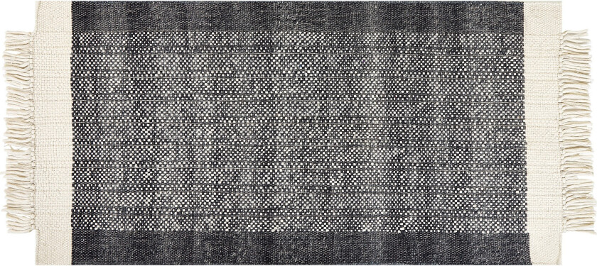 Atlanti Ullteppe 80x150 cm - Svart/hvit