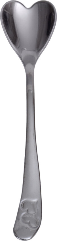 Bilde av Kosova Skje 12-pk 11 cm Hjerteform Rustfritt Stål - Metallic