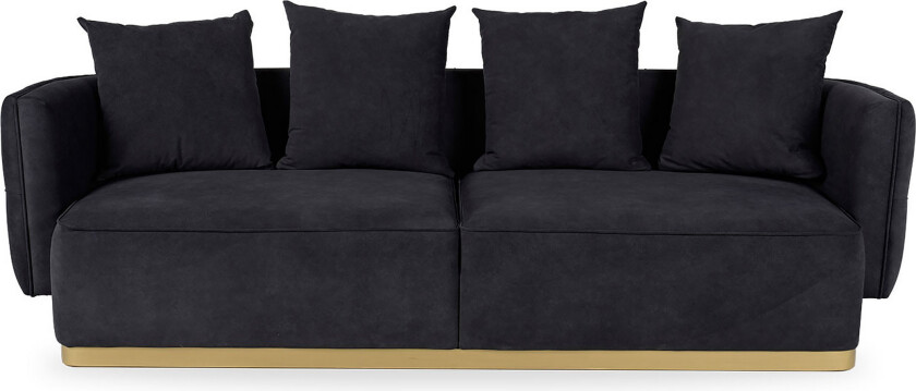 Eksdale Sofa 3-seters - Svart