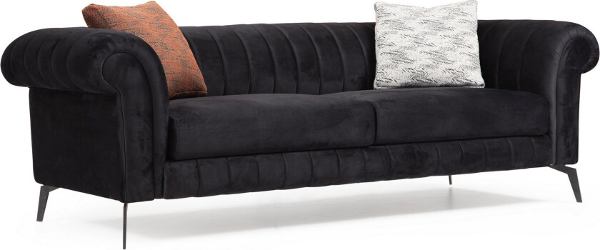 Glasnevin Sofa 3-seters - Svart
