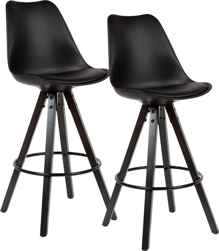Willowdale Barstol 2-pk - Svart
