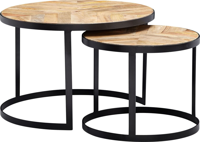 Willowdale Settbord 60 cm Rundt - Natur/Svart