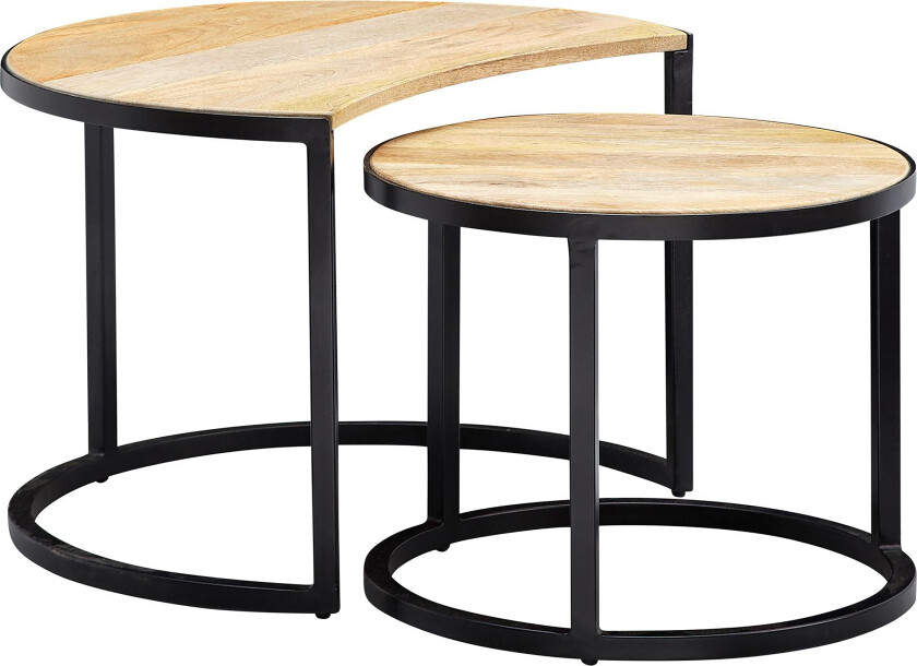 Willowdale Settbord 60 cm Halvsirkel - Brun / Svart