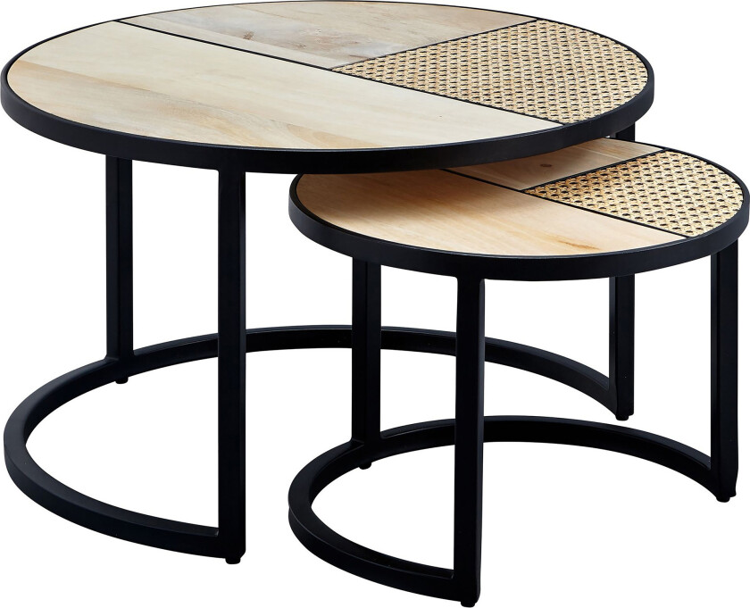 Willowdale Settbord 60 cm Rundt - Brun/Svart