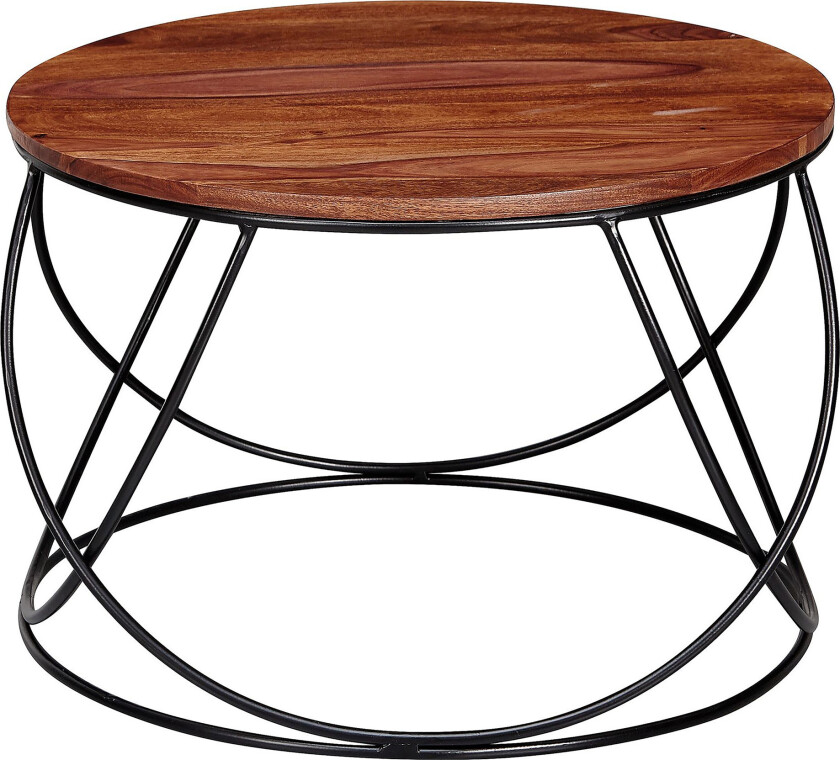 Willowdale Sofabord 60 cm Rundt - Tre/Brun/Svart