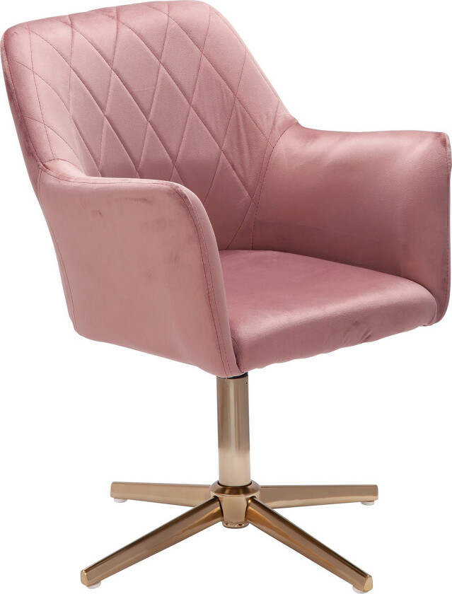 Willowdale kontorstol med armlener - Rosa / Gull