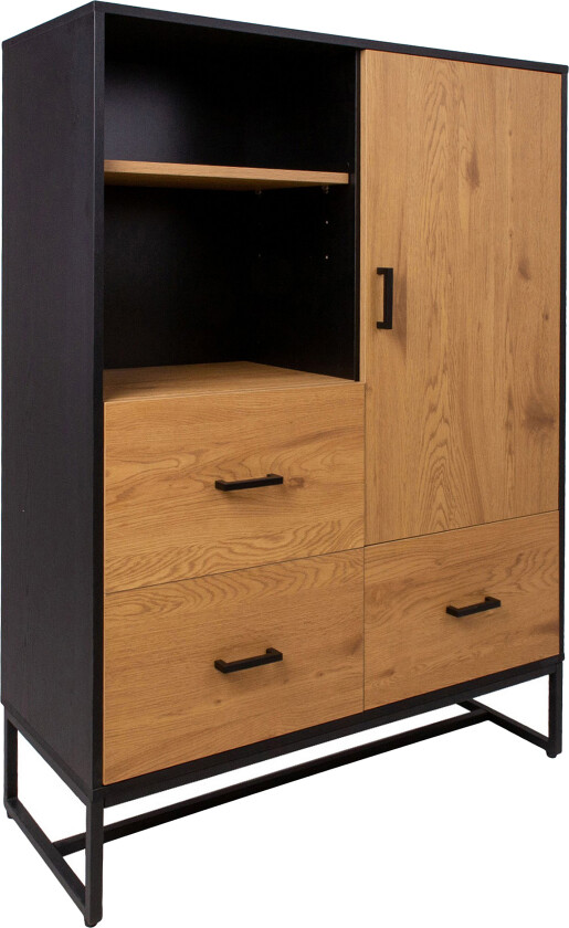 Amsterdam Kommode Eik/Svart -