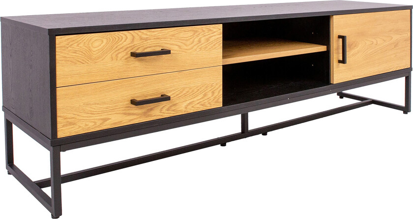 Amsterdam TV-nivå 160 cm Eik/Svart -