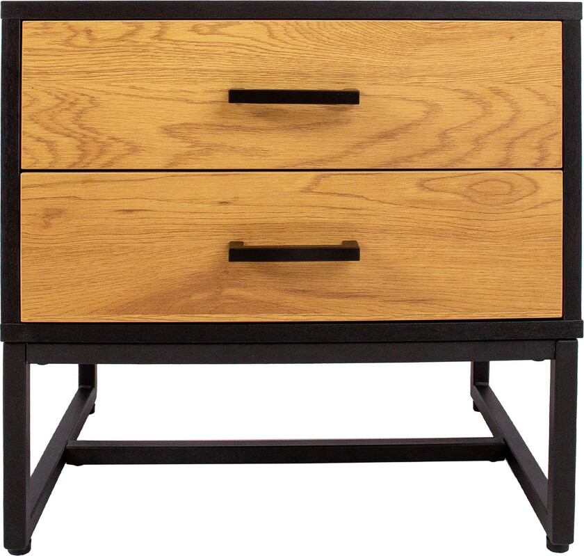 Amsterdam Nattbord Eik/Svart -