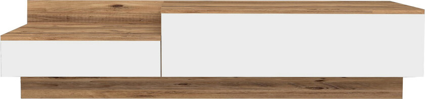 TV Stand 160 cm Eik/Hvit - Hvit/Natur