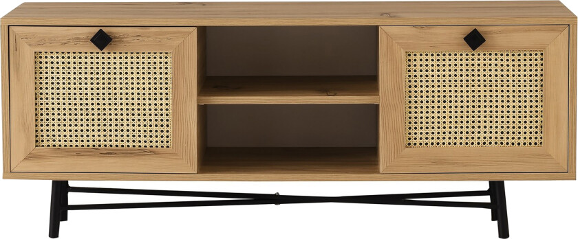 TV Stand 140 cm Eik/Svart - Natur/Svart