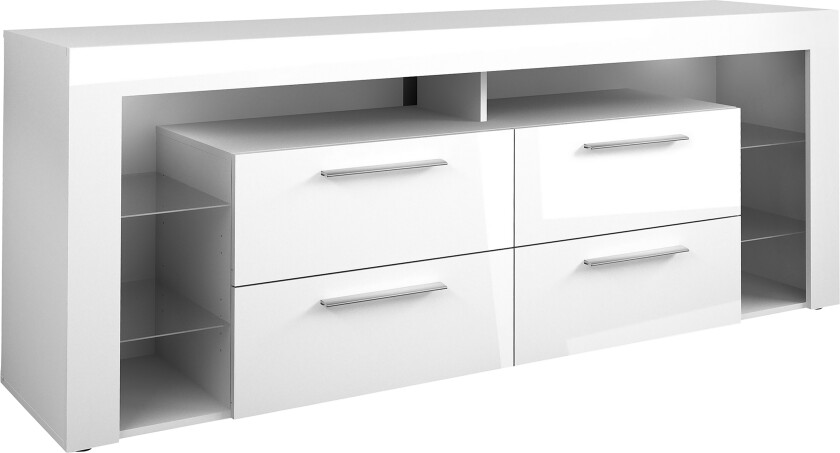 Jernae TV-Benk 180 cm - Hvit