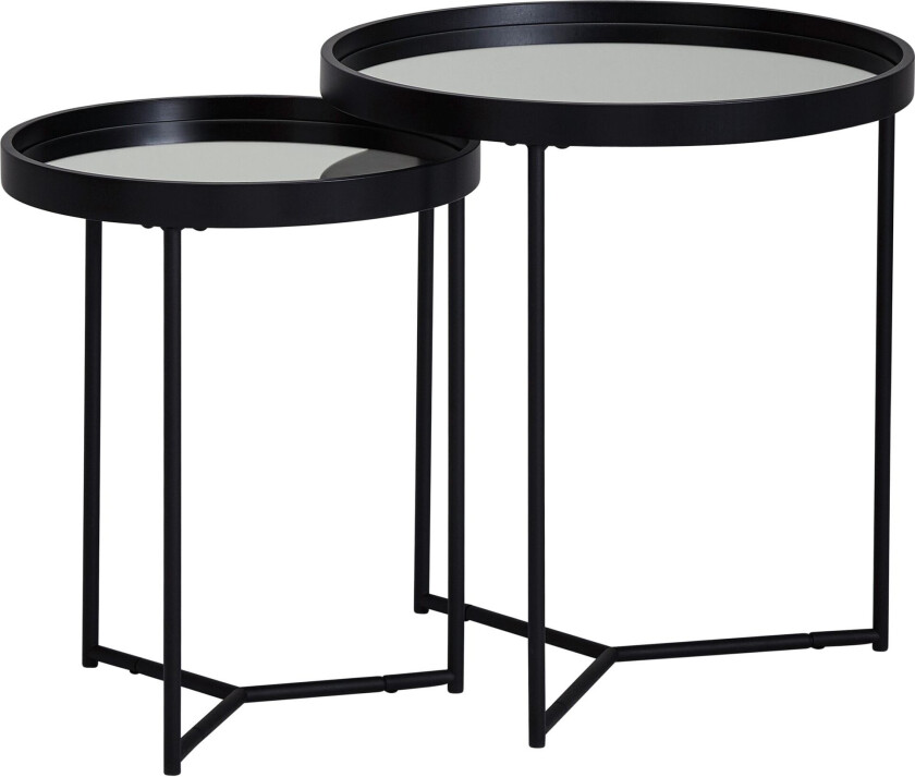 Hueske settbord 46 cm - Svart