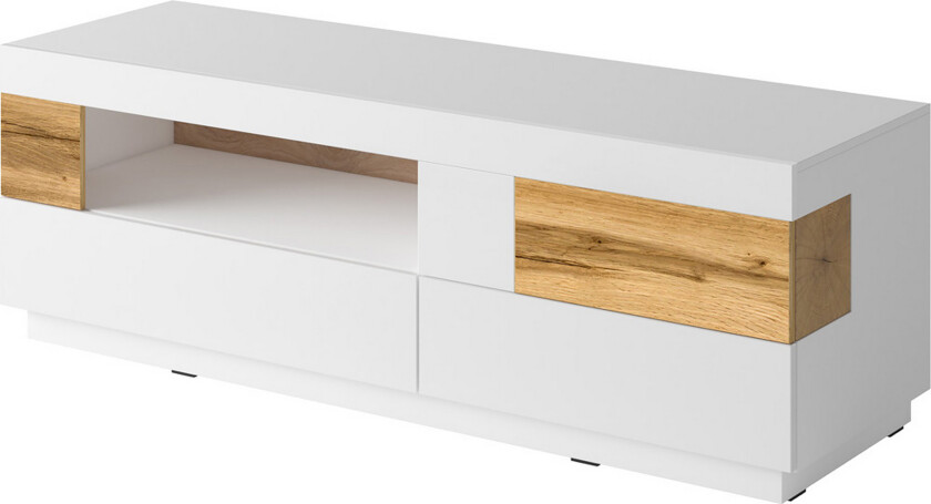 Tomeka TV-benk 160 cm - Hvit/Tre