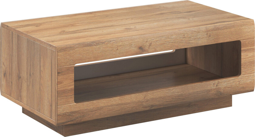 Maricruz Sofabord 110 cm med Oppbevaringshylle - Tre/Natur