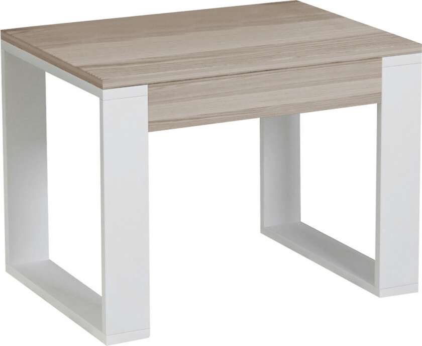 Sqandie Sofabord Litet 60 cm - Hvit/Natur