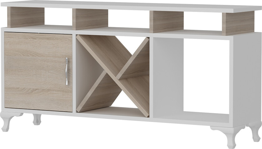 Ayaze TV-benk 120 cm - Hvit