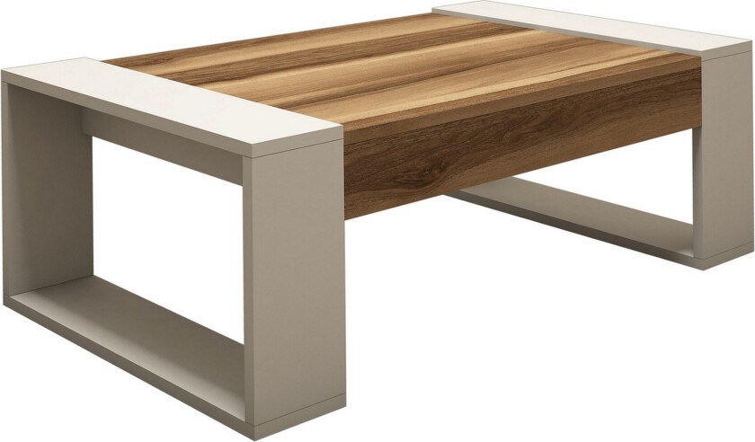 Hommaz Sofabord 102 cm - Valnøttsbrun/Kremhvit