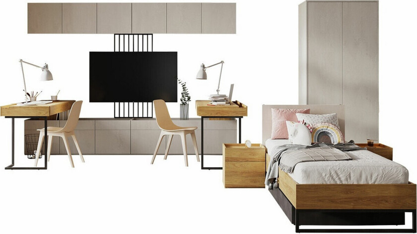 Bilde av Rathmore Møbelsett For Barnerommet - Svart