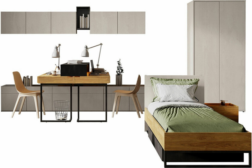 Bilde av Rathmore Møbelsett For Barnerommet - Svart