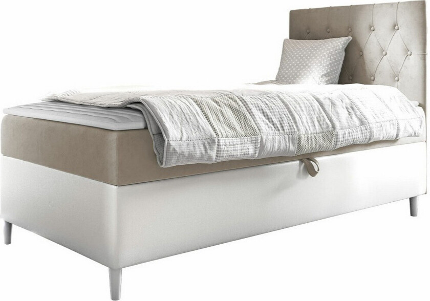 Boisdale Sengeramme 80x200 cm - Beige/Hvit