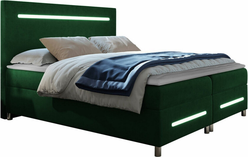 Boisdale Sengeramme 140x200 cm - Mørkegrønn