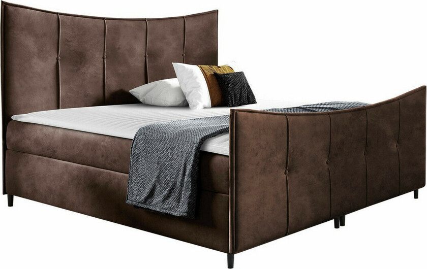 Boisdale Sengeramme 200x200 cm - Mørkebrun