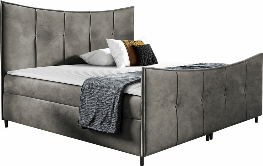 Boisdale Sengeramme 120x200 cm - Mørkegrå