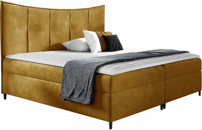 Boisdale Sengeramme 200x200 cm - Gul