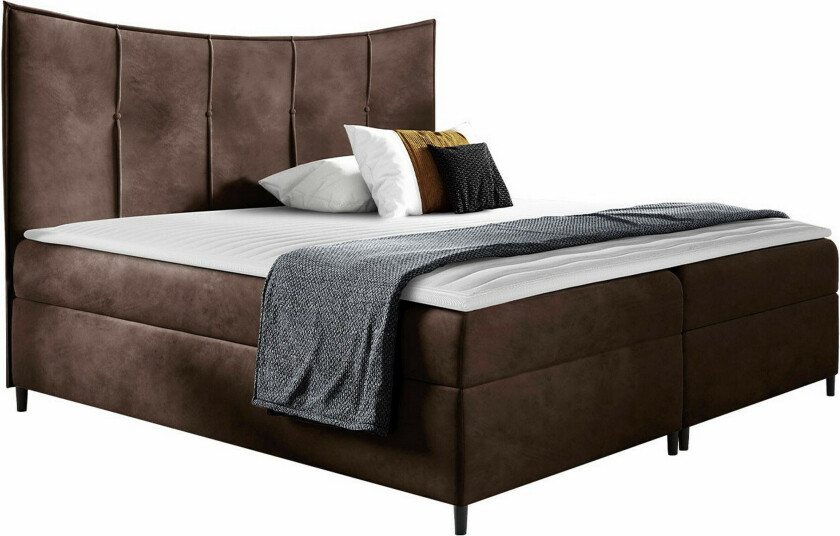 Boisdale Sengeramme 200x200 cm - Mørkebrun