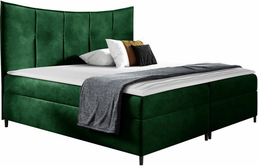 Boisdale Sengeramme 140x200 cm - Mørkegrønn